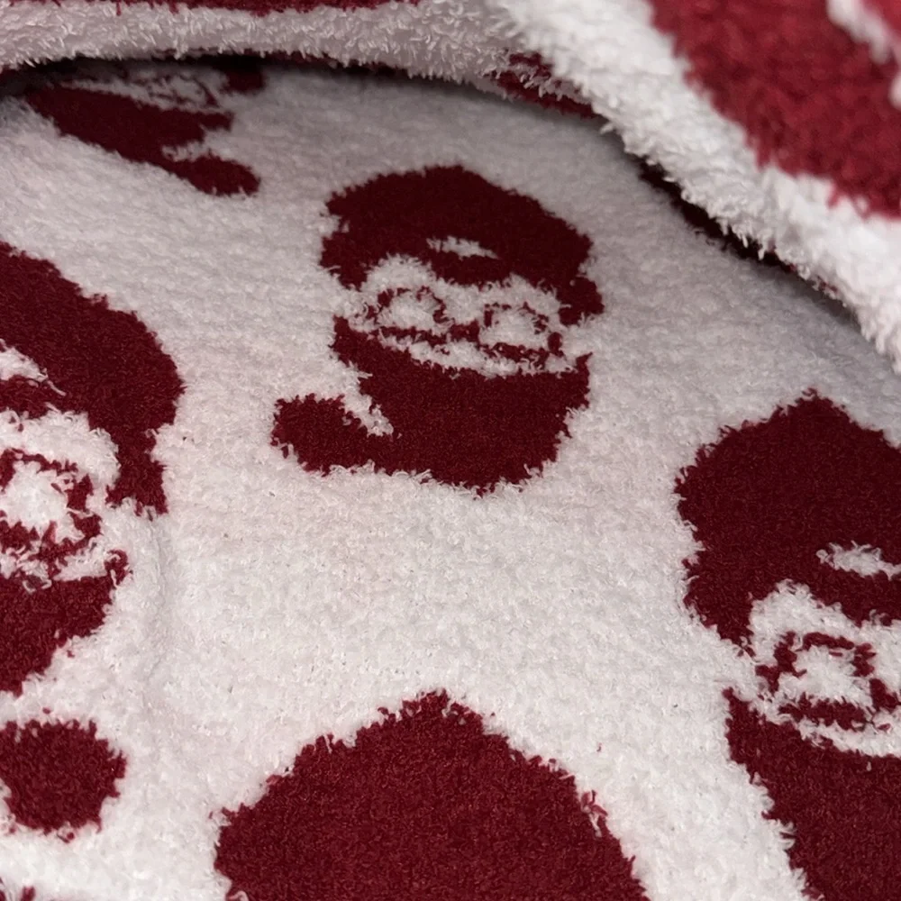 Merry and bright Santa with sunglasses Blanket